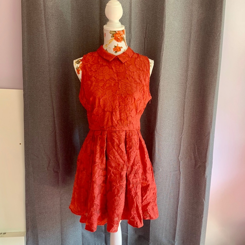 Forever 21 collared flared mini dress